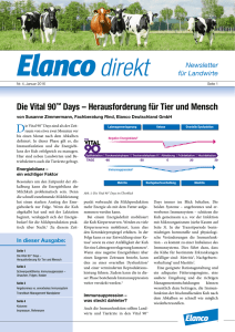 Elanco direkt Newsletter: Nr. 4, Januar 2016