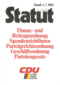 Fmanz-und Beitmgsordnung Spendenrichtlinien