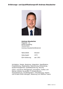 Profil Andreas Staudacher