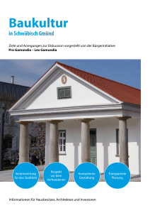 Baukultur - Stadt Schw&auml;bisch Gm&uuml;nd