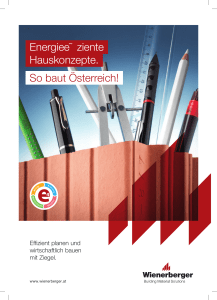 Energiee&tilde; ziente Hauskonzepte. So baut &Ouml;sterreich!