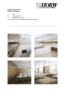 Entwurf Bericht und Antrag an Einwohnerrat zur