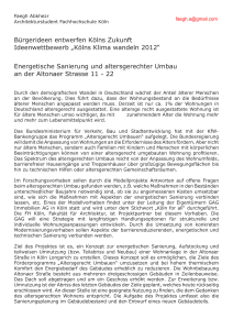Energetische Sanierung und altersgerechter Umbau