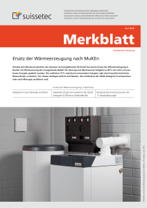 Merkblatt - Suissetec