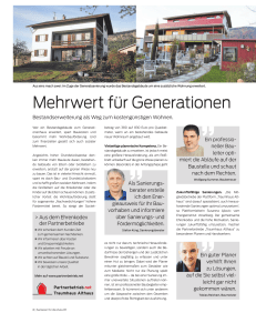 Mehrwert für Generationen - Wolfgang Summer Baubetreuung