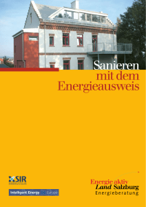 Sanieren mit dem Energieausweis