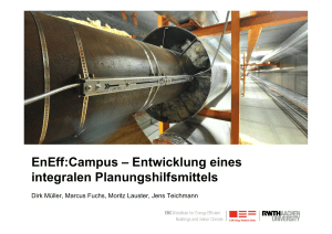 EnEff:Campus – Entwicklung eines integralen Planungshilfsmittels