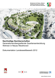 Landeswettbewerb Nachhaltige Nachbarschaften 2012