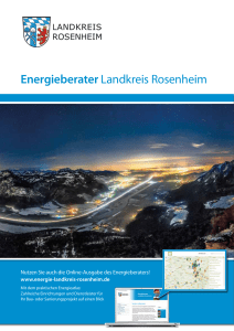 Energie-Geb&auml;udecheck - Energieberater Landkreis Rosenheim