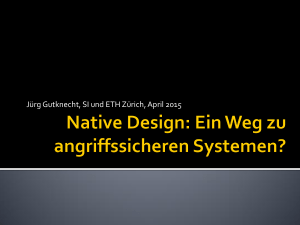 Native Design: Ein Weg zu angriffssicheren Systemen?