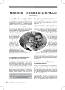 Jugendhilfe &ndash; vom Kind aus gedacht.Teil II