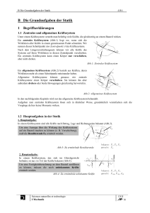 B Die Grundaufgaben der Statik