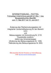Bebauungsplan 2119: Fauststraße - Textteil (PDF, 1