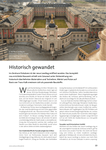 Historisch gewandet - Ausbau und Fassade
