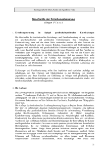 Geschichte der Erziehungsberatung