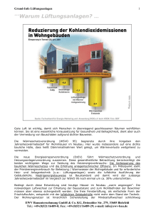 Warum Lüftungsanlagen?