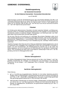 Gestaltungssatzung f&uuml;r die Ortskerne Everswinkel und Alverskirchen