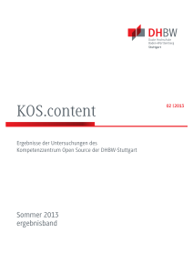 KOS.content - DHBW Stuttgart