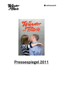 Pressespiegel 2011 - Wunder der Prärie