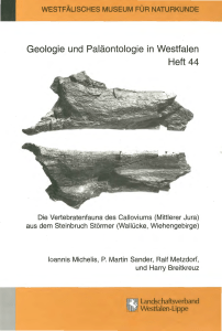 Geologie und Paläontologie in Westfalen