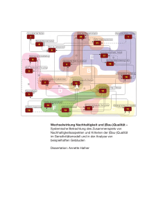 Wechselwirkung Nachhaltigkeit und (Bau-)Qualit&auml;t