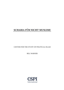 Scharia für Nicht-MuSliMe - Center for the Study of Political Islam