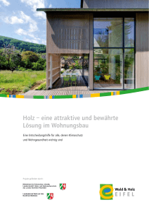 Holz – eine attraktive und bewährte Lösung im Wohnungsbau