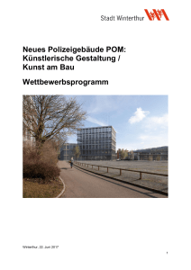 Neues Polizeigebäude POM: Künstlerische Gestaltung / Kunst am