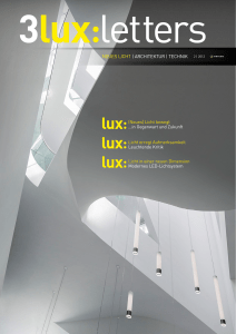 NEuEs Licht | ArchitEKtur | tEchNiK 2 | 2012