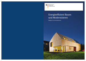 Energieeffizient Bauen und Modernisieren