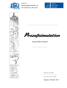 Strömungsmechanik und Ausgewählte Kapitel Ausgabe: Oktober 2011