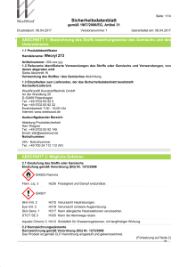 Sicherheitsdatenblatt - WestWood Kunststofftechnik GmbH