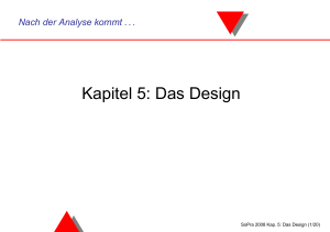 Kapitel 5: Das Design - Institut für Informatik Augsburg