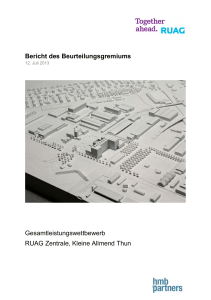 Bericht des Beurteilungsgremiums