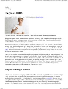 LernstÃ¶rung: Diagnose ADHS