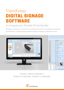 friendlyway DIGITAL SIGNAGE SOFTWARE