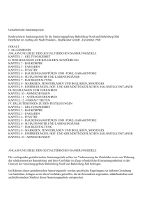 Gestalterische Sanierungsziele