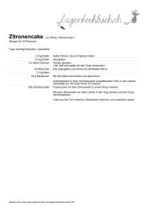 Zitronencake von Moritz ( Moritz Kobel ) Mengen für 20 Personen