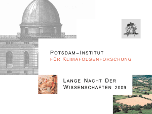 Slide 1 - Potsdam Institute for Climate Impact Research