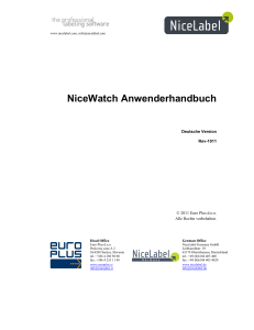 NiceWatch Anwenderhandbuch