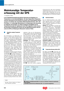 Mehrkanalige Temperatur- erfassung mit der SPS