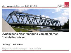 Dynamische Untersuchungen an Eisenbahnbrücken