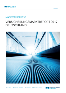 VERSICHERUNGSMARKTREPORT 2017 DEUTSCHLAND