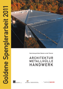 Goldene Spenglerarbeit 2011