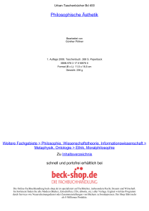 Philosophische Ästhetik - ReadingSample - Beck-Shop