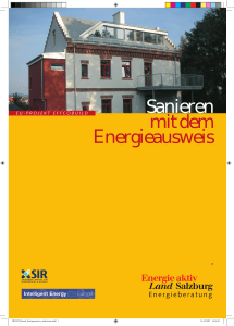 Sanieren mit dem Energieausweis