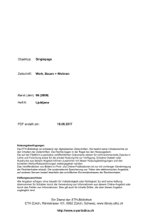 96 (2009) Heft 6: Ljubljana PDF erstellt am: 19.05 - E