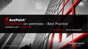 SharePoint - Best Practice