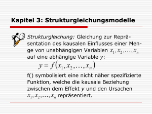 Kapitel 3: Strukturgleichungsmodelle Strukturgleichungsmodelle