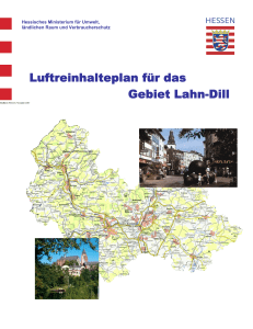 Luftreinhalteplan für das Gebiet Lahn-Dill